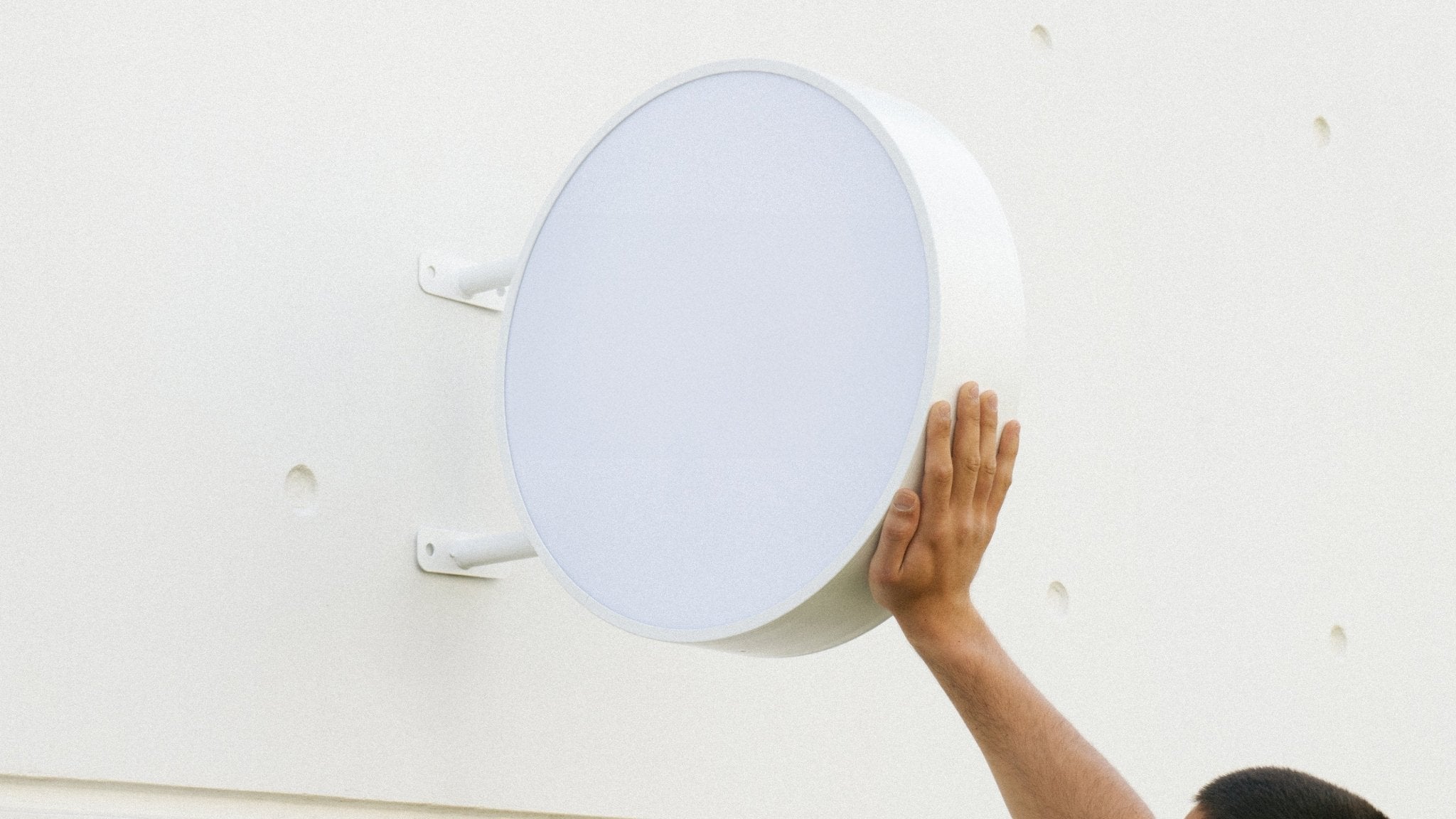 Caixa de luz redonda