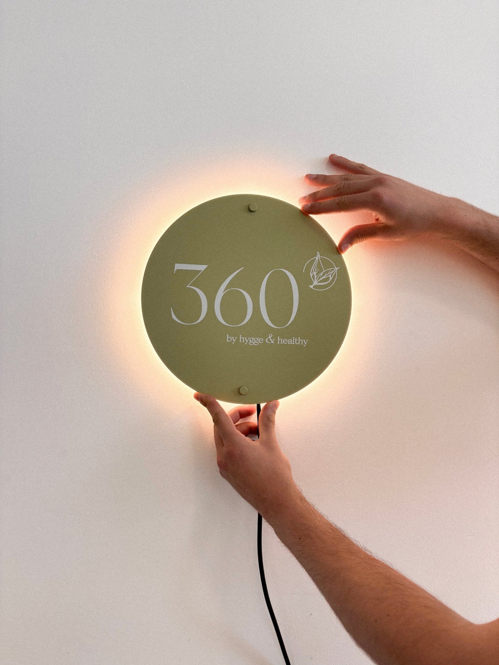 Placa com iluminação