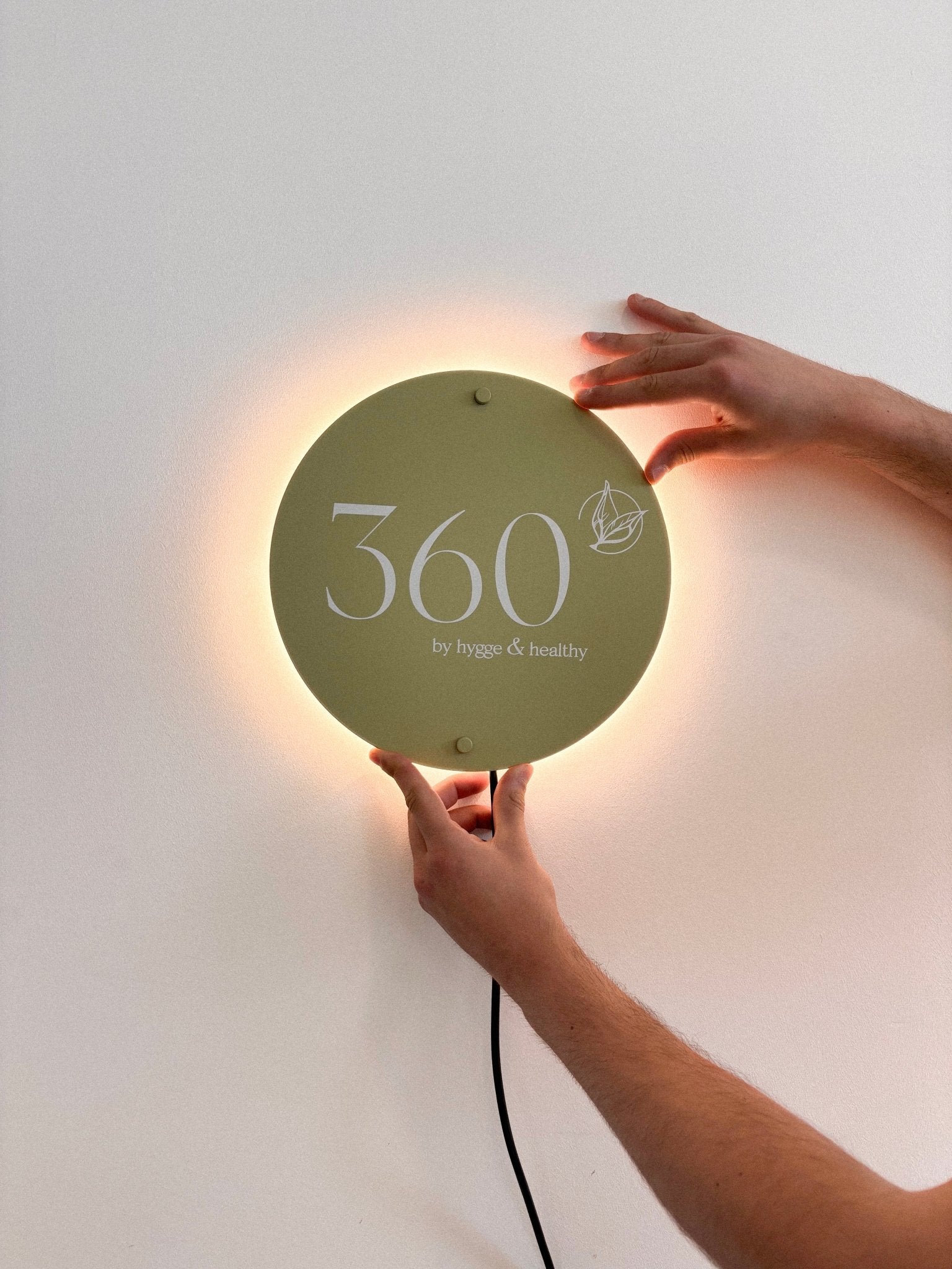 Placa com iluminação