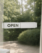 Placa Open / Closed deslizante